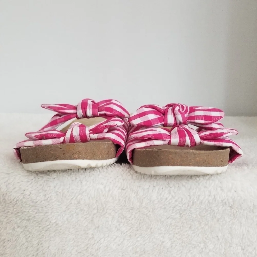 Anne Klein Flex Pink Gingham sandals